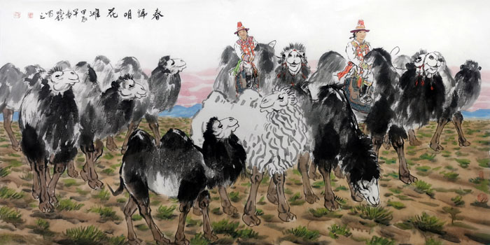 《春归明花滩》137x68cm.jpg.jpg 《春归明花滩》137x68cm.jpg.jpg