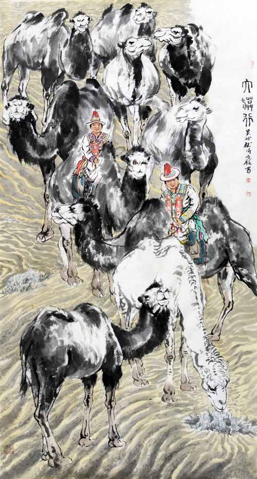 《大漠行》180x97cm.JPG 《大漠行》180x97cm.JPG